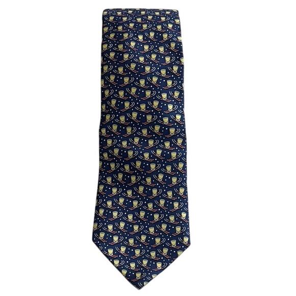 Vineyard Vines Men's Shot ski Moonshine Tie 100% Silk New - Picture 1 of 6